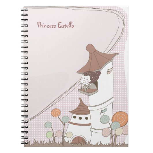 Princess in Castle Notebook Notizblock (Vorderseite)