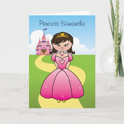 Princess in Pink Party Einladung Card (Vorderseite)