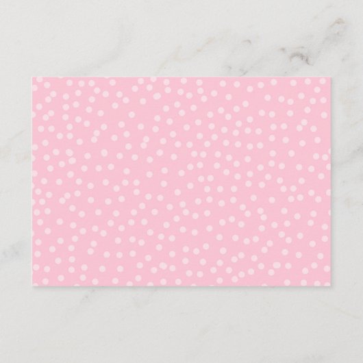 Princess Insert card Girl Pink Gold Dusche (Rückseite)