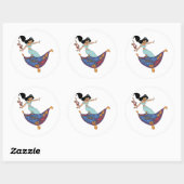 Princess Jasmine Classic Round Sticker (Blatt)