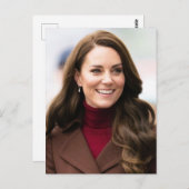 Princess Kate braun stilisiert Postkarte (Vorne/Hinten)