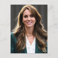 Princess Kate grün weiß stilisiert
