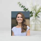 Princess Kate lilac stilisierte Postkarte (Stehend Vorderseite)