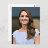 Princess Kate lilac stilisierte Postkarte (Vorne/Hinten)