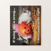 Princess-Katze mit Süßeimer Puzzle (Vertikal)