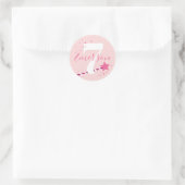 Princess Kindergeburtstag Party Runder Aufkleber (Tasche)