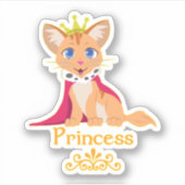 Princess Kitten Aufkleber (Vorderseite)