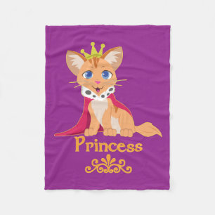 Princess Kitten Fleecedecke
