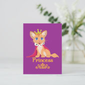 Princess Kitten Postkarte (Stehend Vorderseite)
