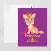Princess Kitten Postkarte (Vorne/Hinten)