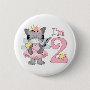 Princess Kitty 2. Geburtstag Button