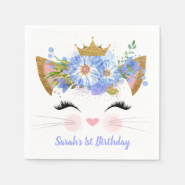 Princess Kitty Babys Erste Geburtstagszeitung Napk Serviette