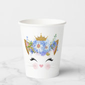 Princess Kitty Babys erster Geburtstag Pappbecher (Vorderseite)