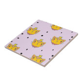Princess Kitty Cat auf lila Fliese (Seite)