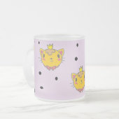 Princess Kitty Cat auf lila Mattglastasse (Vorderseite Links)