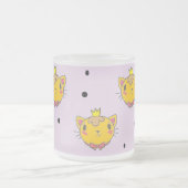 Princess Kitty Cat auf lila Mattglastasse (Mittel)