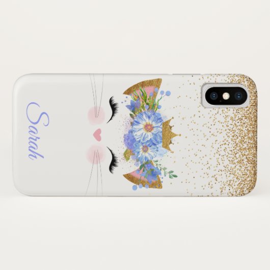 Princess Kitty iPhone X Case (Rückseite (Horizontal))