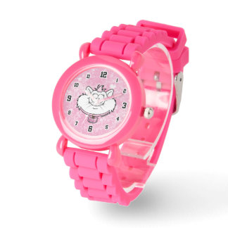Princess Kitty Pink Sparkle Screwball Graphics Armbanduhr