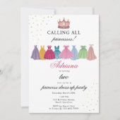 Princess Kleider Märchenkleidung Mädchen zum Gebur Einladung (Vorderseite)