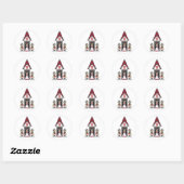 Princess & Knights at Mini Castle Sticker (Blatt)