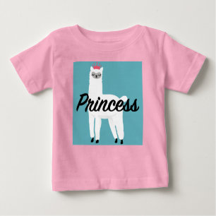Princess Lama Design - Baby Fine Jersey T - Shirt