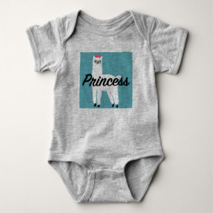 Princess Lama Design - Baby Jersey Bodysuit Strampler