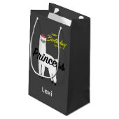 Princess Lama Design - Geschenktasche - Klein Kleine Geschenktüte (Rückseite Schrägansicht)