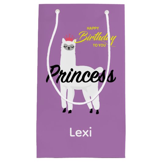 Princess Lama Design - Geschenktasche - Klein Kleine Geschenktüte (Vorderseite)
