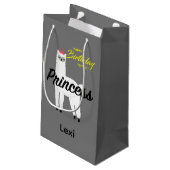 Princess Lama Design - Geschenktasche - Klein Kleine Geschenktüte (Rückseite Schrägansicht)