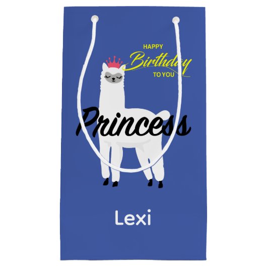 Princess Lama Design - Geschenktasche - Klein Kleine Geschenktüte (Vorderseite)
