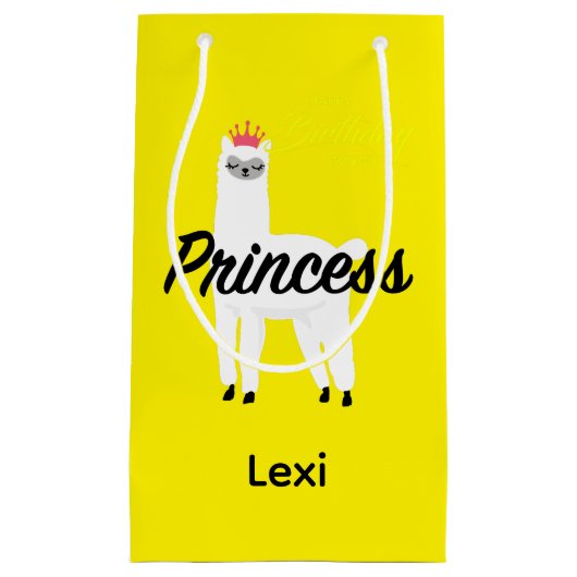 Princess Lama Design - Geschenktasche - Klein Kleine Geschenktüte (Vorderseite)