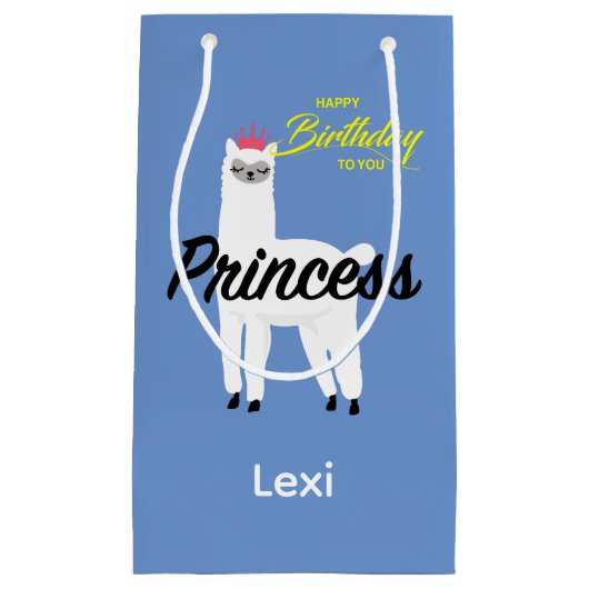 Princess Lama Design - Geschenktasche - Klein Kleine Geschenktüte (Vorderseite)