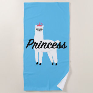 Princess Lama Design - Girls' Fine Jersey T - Shir Strandtuch