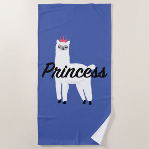 Princess Lama Design - Girls' Fine Jersey T - Shir Strandtuch