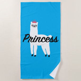 Princess Lama Design - Girls' Fine Jersey T - Shir Strandtuch