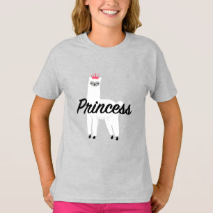 Princess Lama Design - Girls' Fine Jersey T - Shir T-Shirt