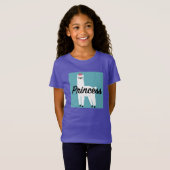 Princess Lama Design - Girls' Fine Jersey T - Shir T-Shirt (Vorne ganz)