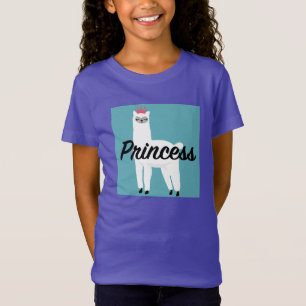 Princess Lama Design - Girls' Fine Jersey T - Shir T-Shirt