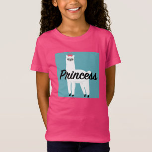 Princess Lama Design - Girls' Fine Jersey T - Shir T-Shirt