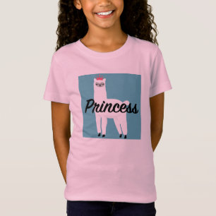 Princess Lama Design - Girls' Fine Jersey T - Shir T-Shirt