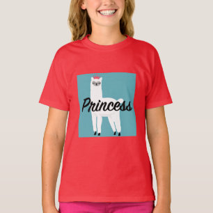 Princess Lama Design - T - Shirt für Mädchen