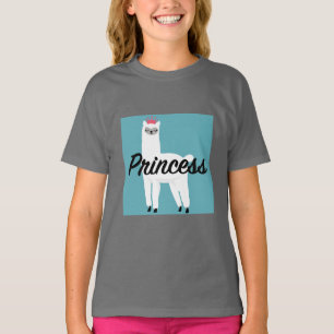 Princess Lama Design - T - Shirt für Mädchen