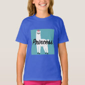 Princess Lama Design - T - Shirt für Mädchen (Vorderseite)