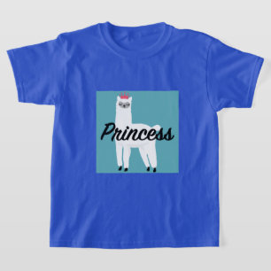 Princess Lama Design - T - Shirt für Mädchen