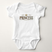 Princess Lettering - Große Mittelalterliche Königl Baby Strampler (Vorderseite)