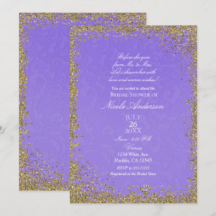 Princess Lila Damask Storybook Brautparty Einladung
