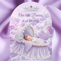 Princess Lila Lilac Baby Dusche Tiara