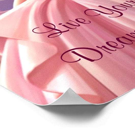 Princess Live Your Dreams Poster (Ecke)