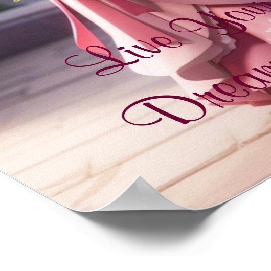 Princess Live Your Dreams Poster (Ecke)