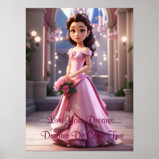 Princess Live Your Dreams Poster (Vorne)